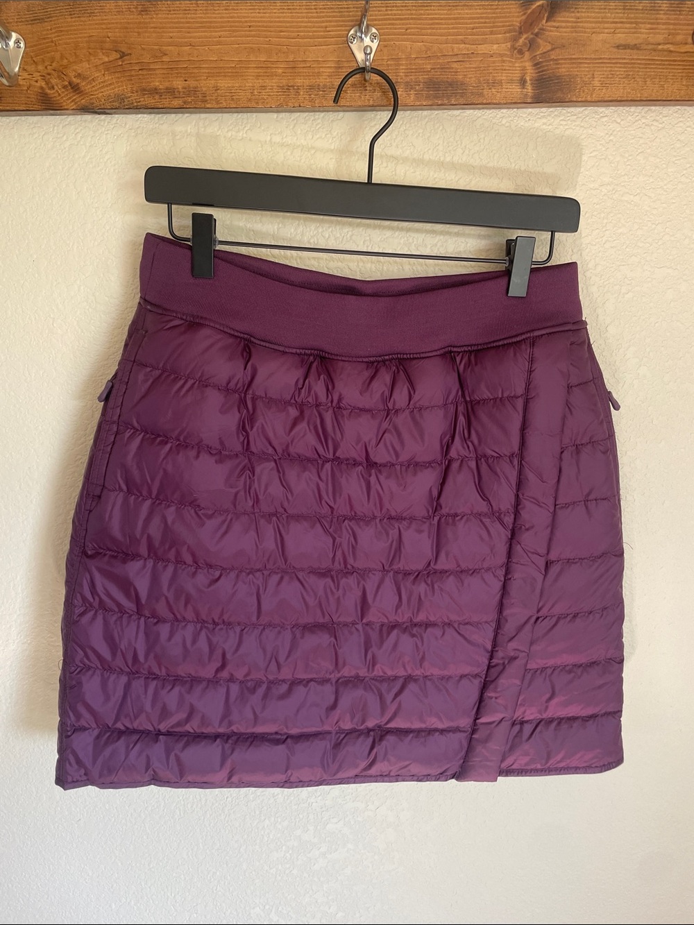 32 Degrees Down Quilted Purple Puffer Skirt S Outdoor Granola Insulated Cabin